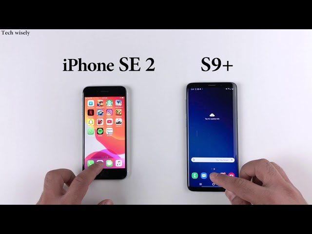 iPhone SE 2 vs Galaxy S9+ Speed Test Comparison - YouTube