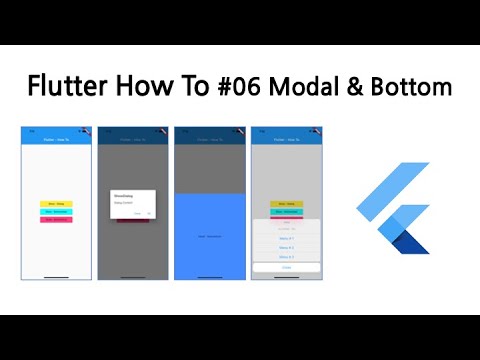 Flutter HowTo 06. Modal & Bottom
