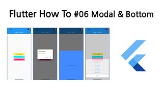 Flutter HowTo 06. Modal & Bottom