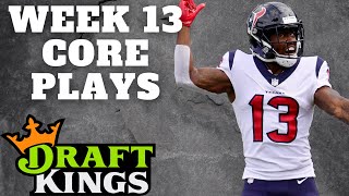 Draftkings NFL DFS | Core Plays | Week 13