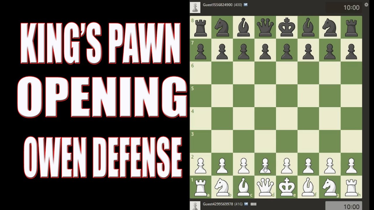 kING'S PAWN OPENING OWEN DEFENSE YouTube