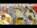 FOIL PACKETS SWISS MUSHROOM BURGERS Perfect for Indoor or Outdoor Cooking