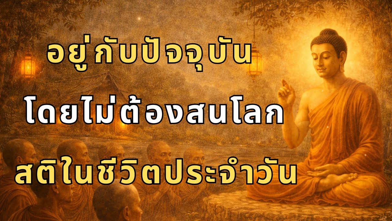 สติในชีวิตประจำวัน : อยู่กับปัจจุบันโดยไม่ต้องหนีโลก