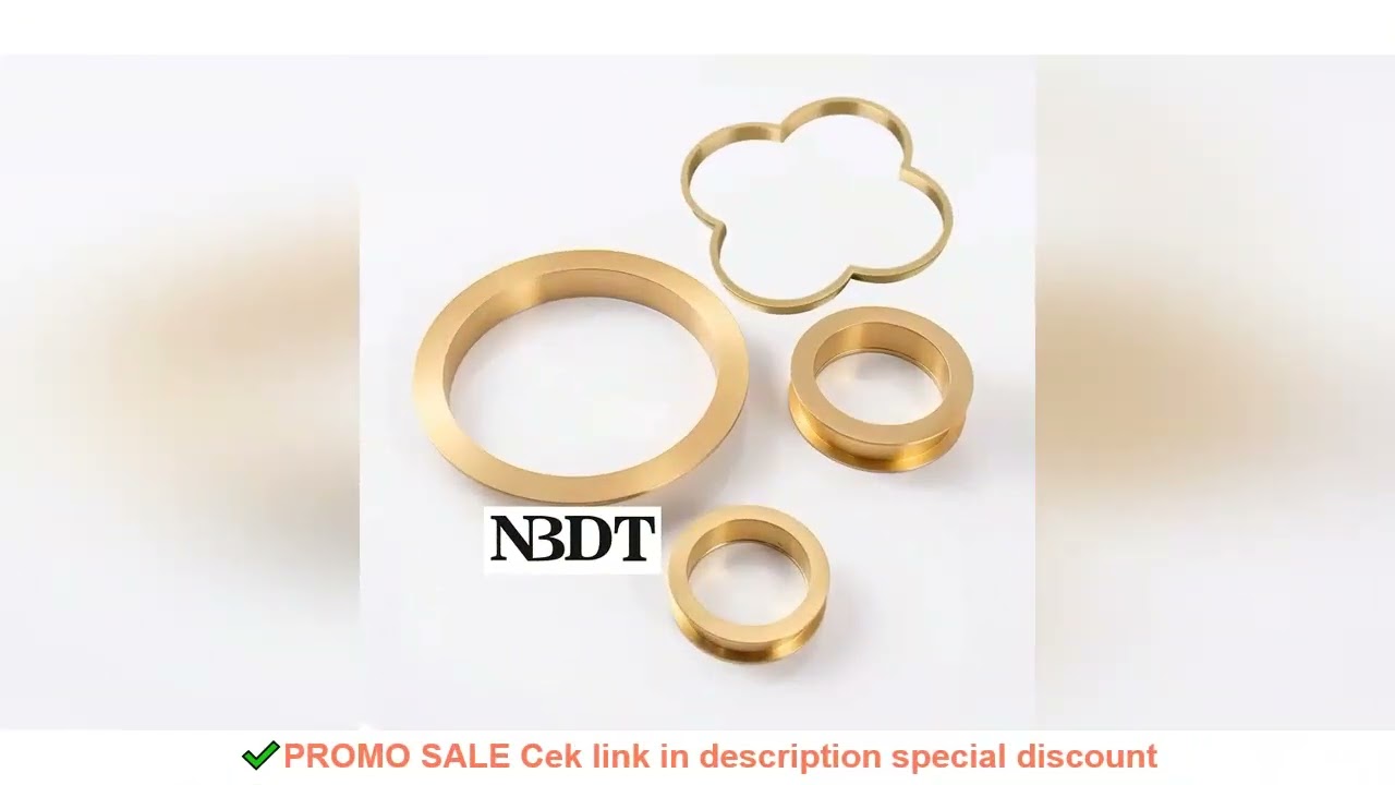 1Piece Solid Brass Decorative Ring Grommet Pull Mid-century Furniture Cabinet Table