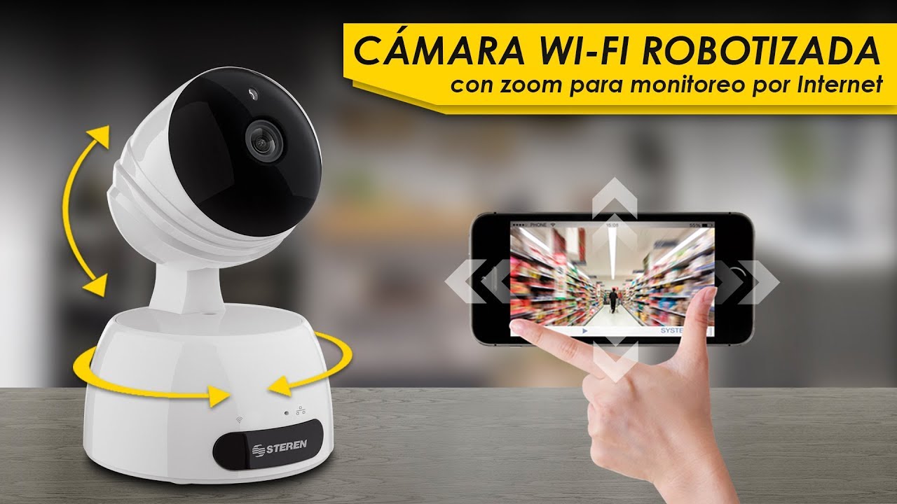 Destrucción De vez en cuando Tradicional CÁMARA WI-FI ROBOTIZADA CON ZOOM PARA MONITOREO POR INTERNET / CCTV 217 -  YouTube