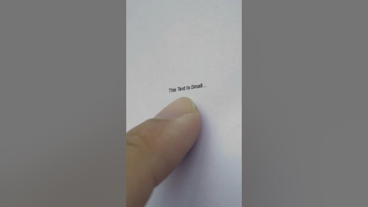 Can you read text from 15 metres away using this youtube