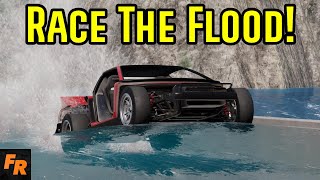 Super Lightweights Race The Flood! - BeamNG Drive