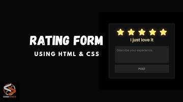 Star Rating System in HTML CSS & JavaScript | Coding Tutorials