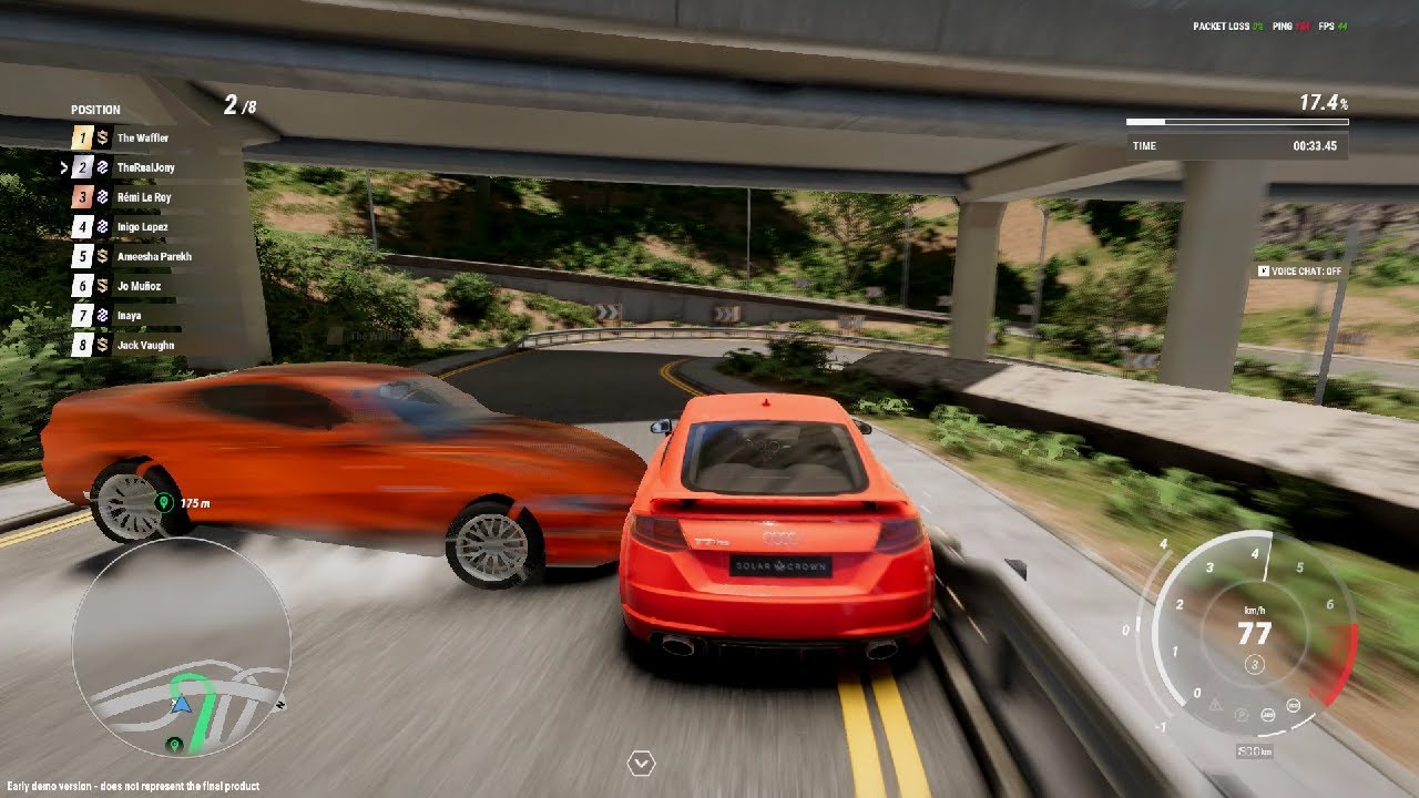 Test Drive Unlimited: Solar Crown Demo - Winning after getting rammed in Filling the Gaps