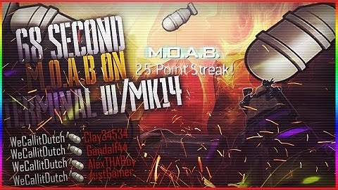 *SOLO* 68 Second MK14 Moab on Terminal! - CoD: MW3