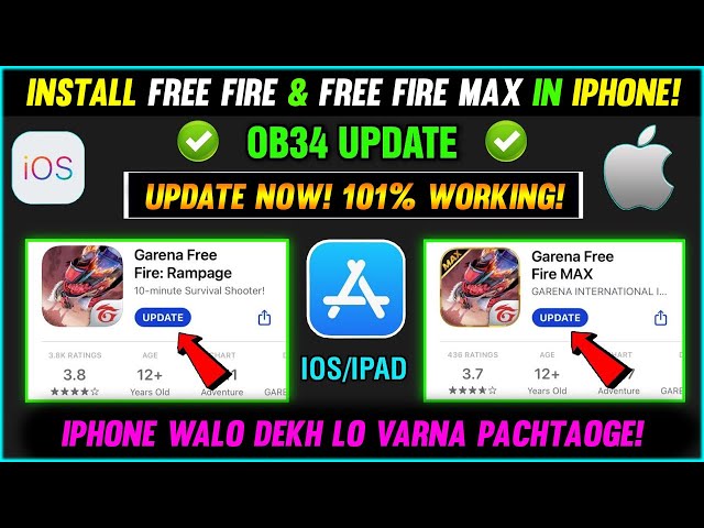 Garena Free Fire on iPhone 7 ios 15 5 