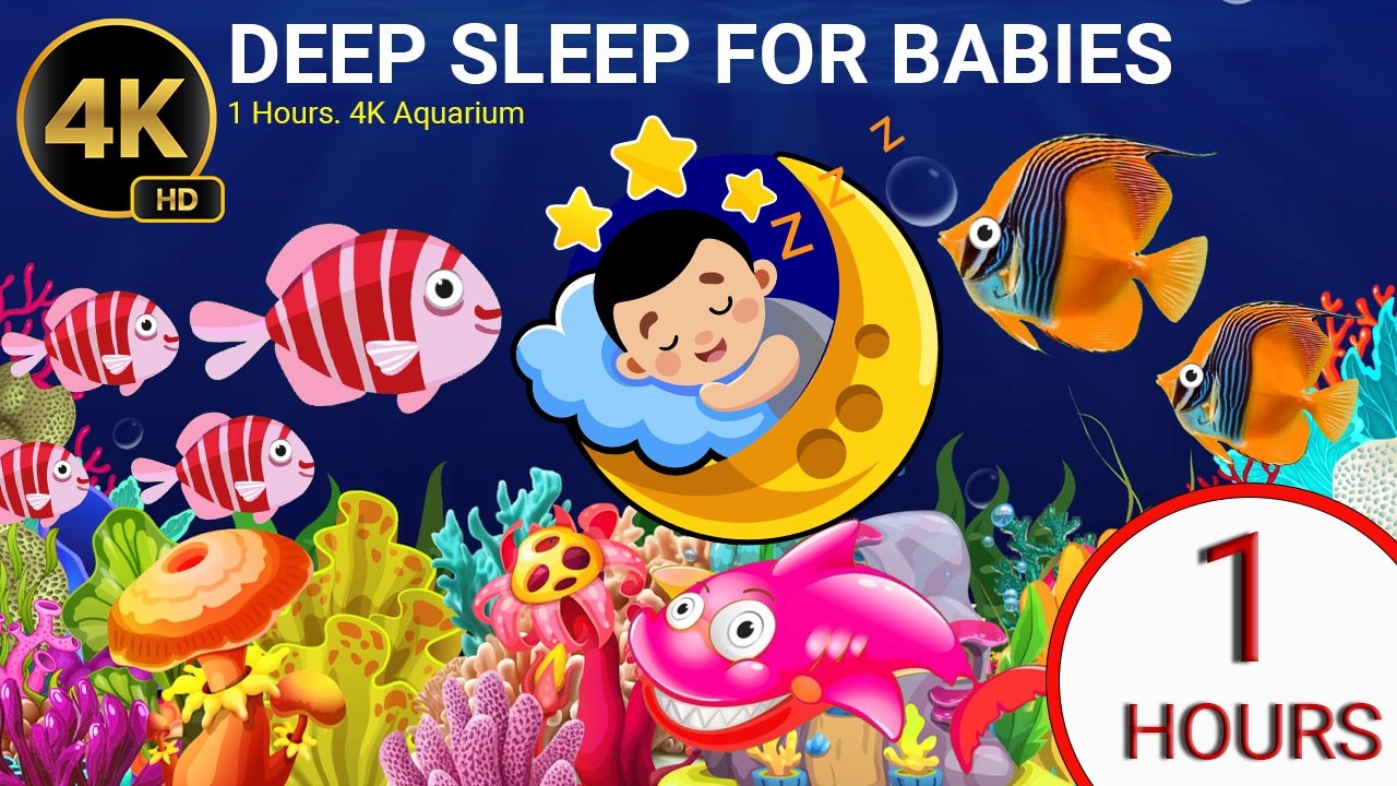 💤 Deep Sleep for Babies  Peaceful Ocean Fish Music 🌙 1 Hour Baby Sleep #43