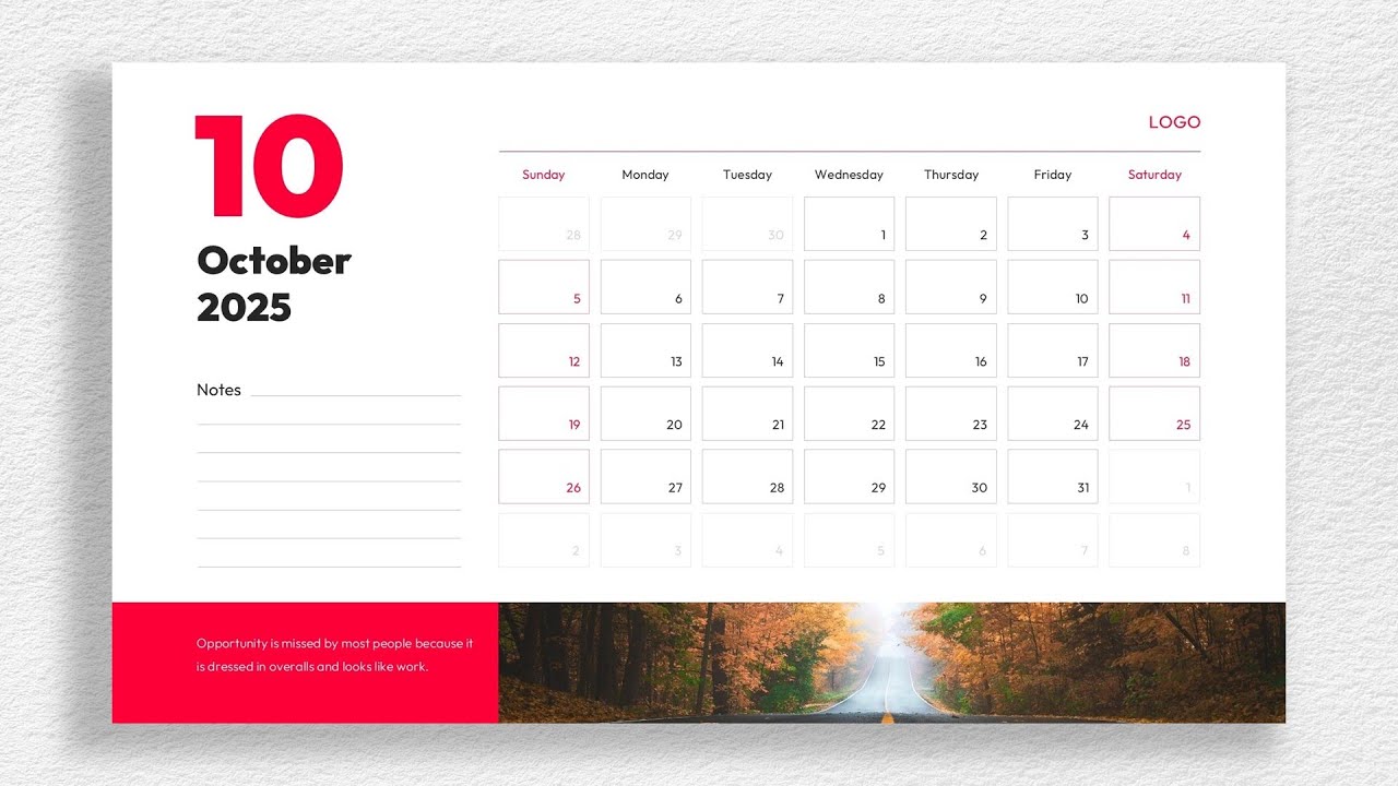 2025 Monthly Calendar PowerPoint Template Free Download by mslides   Widescreen
