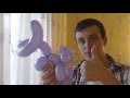 Обезьянка из шаров. Забавная обезьянка из одного шарика. Balloon Monkey. Легков.