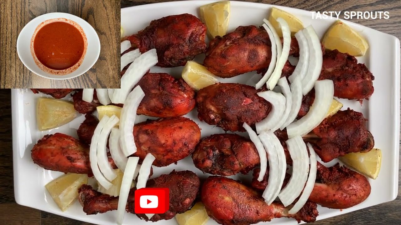 Oven Baked Tandoori Chicken Drumsticks with Minimum Oil Instant Pot