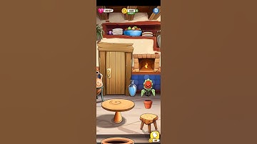 #escape time level 33 bread type mud cake fireplace crockery wooden table pot plant flower