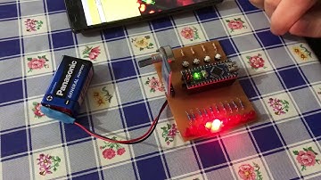 Arduino ve Bluetooth Kontrollü Yürüyen Led Devresi