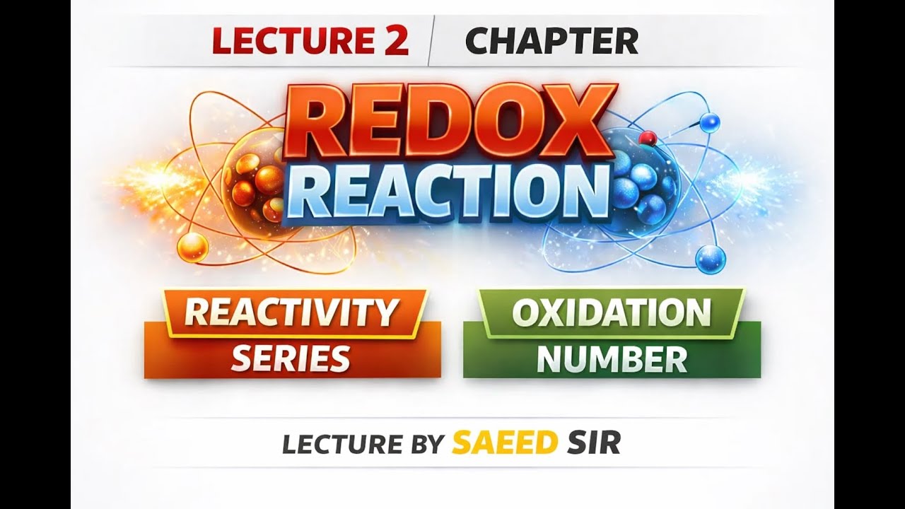 L- 2  |REDOX REACTION | REACTIVITY SERIES OXIDATION NUMBER | 