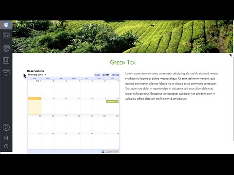 calendar for web site