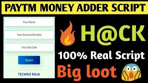 ||😱 PAYTM MONEY ADDER SCRIPT || NO NEED OTP 🔥 FREE MONEY SCRIPT 😱 DON