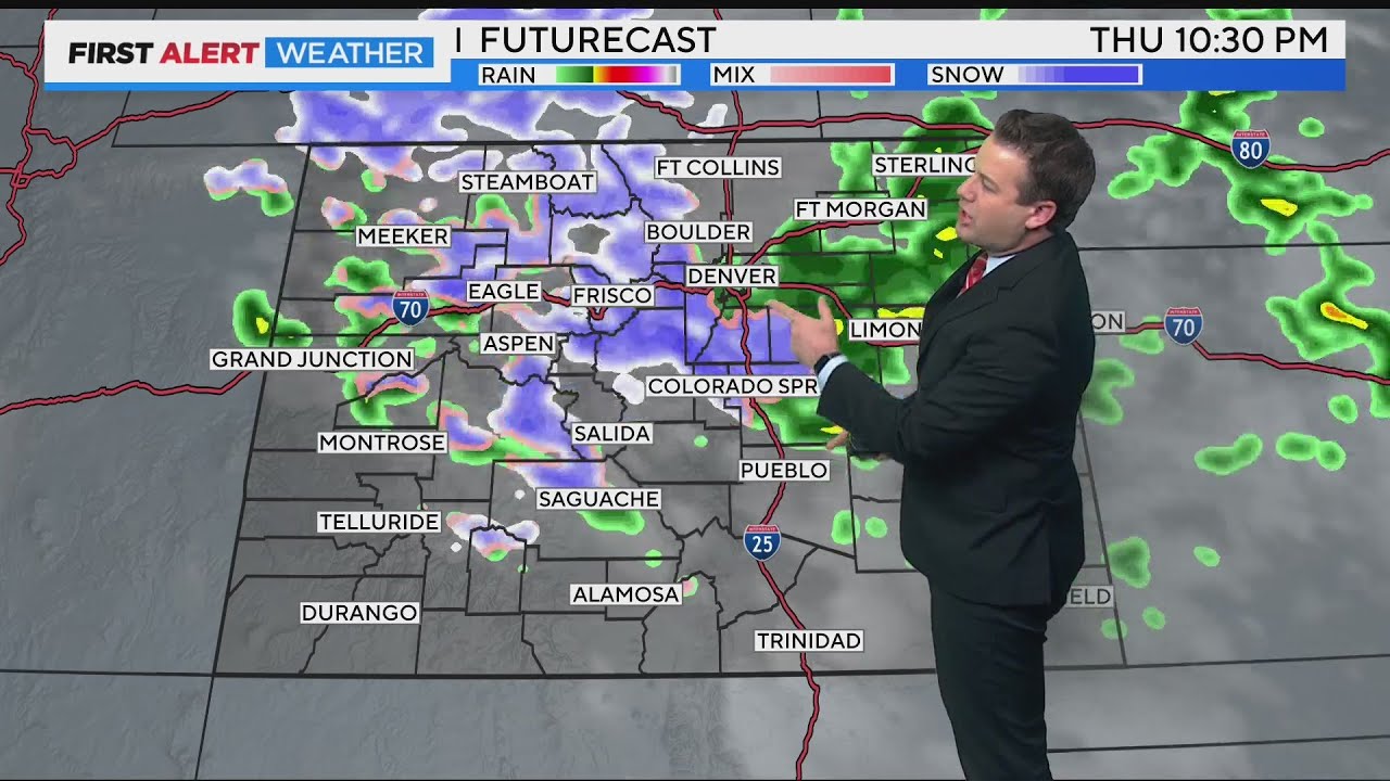 Windy and warmer on Thursday, rain, snow, and wind Thursday night - YouTube
