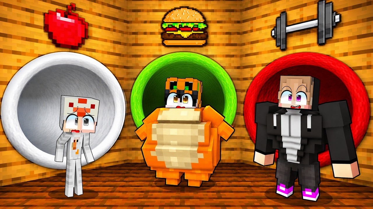 JANGAN SALAH PILIH TEROWONGAN GENDUT VS KURUS VS BEROTOT DI MINECRAFT!!