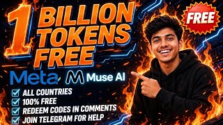  1 BILLION Muse AI Tokens FREE 🔥 |Muse AI Free Tokens Trick 2026 | Redeem Codes in Comments #meta  screenshot 5