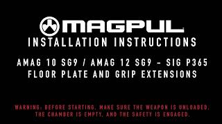Magpul Instructions - Amag Sg9 P365 10 & 12