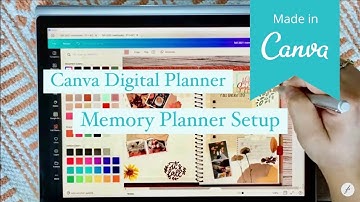 Digital Memory Planning in Canva on Windows 10 // Set Up Memory Planner Canva