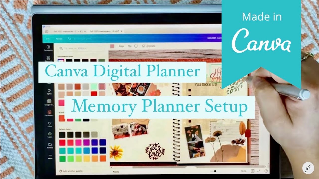 Digital Memory Planning in Canva on Windows 10 // Set Up Memory Planner Canva