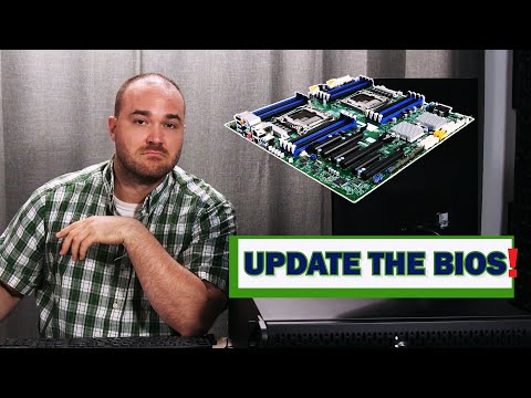 How to update the Bios on Supermicro motherboard X10-DAC! Workstation build 7