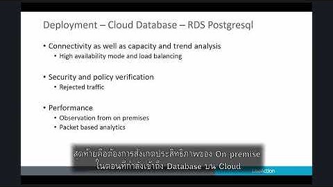 LiveNX Demo - LiveNX Cloud Monitoring for AWS and Azure Cloud Migration (Thai - Sub)