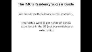 The IMG's Residency Success Guide