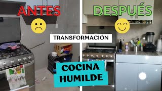 Transformación de Cocina humilde - DIY Mueble económico para cocina