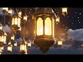 Floating Ramadan Lantern Lights Over Night Sky With Warm Glow And Peaceful Atmosphere