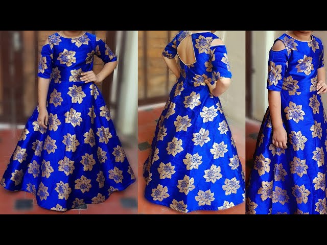 Designer gown | Anghrakha long gown cutting and stitching  https://youtu.be/XkX9uGQMdBM | By H&h craft and design | Facebook