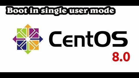 centos 8 - How to boot in single user mode without password