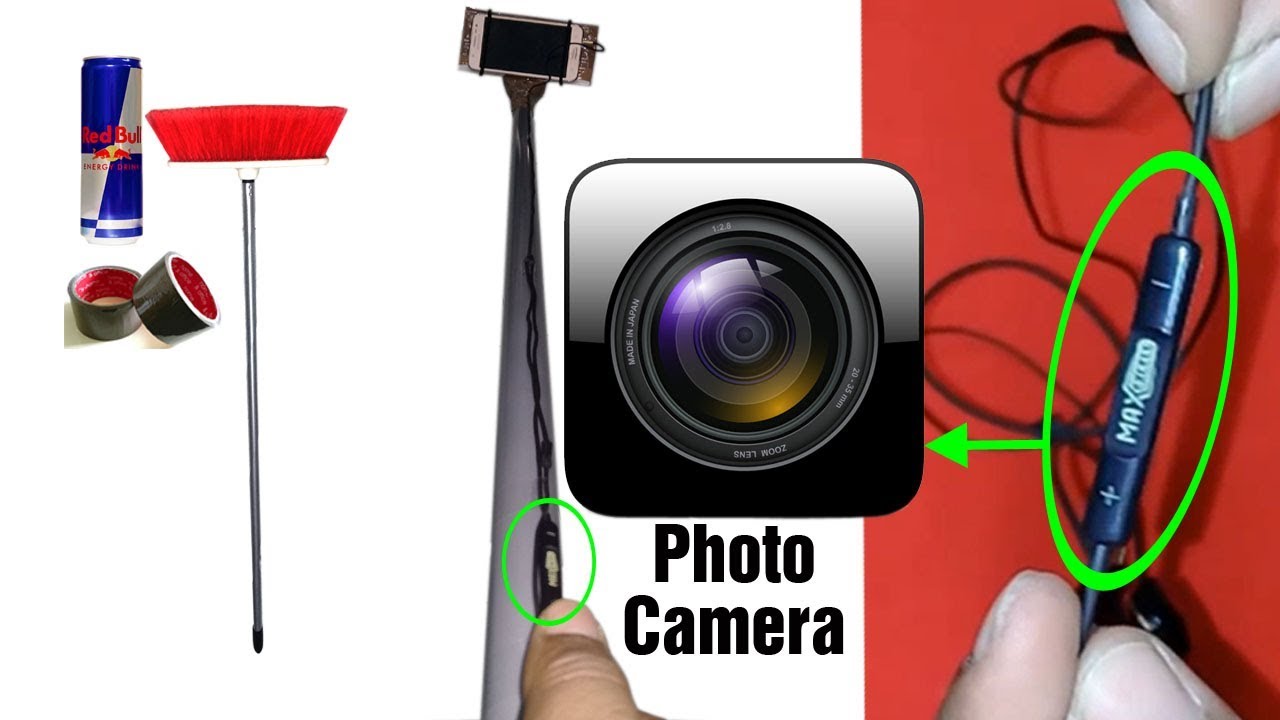How to make selfie stick with button using Headset / Handsfree / Wired