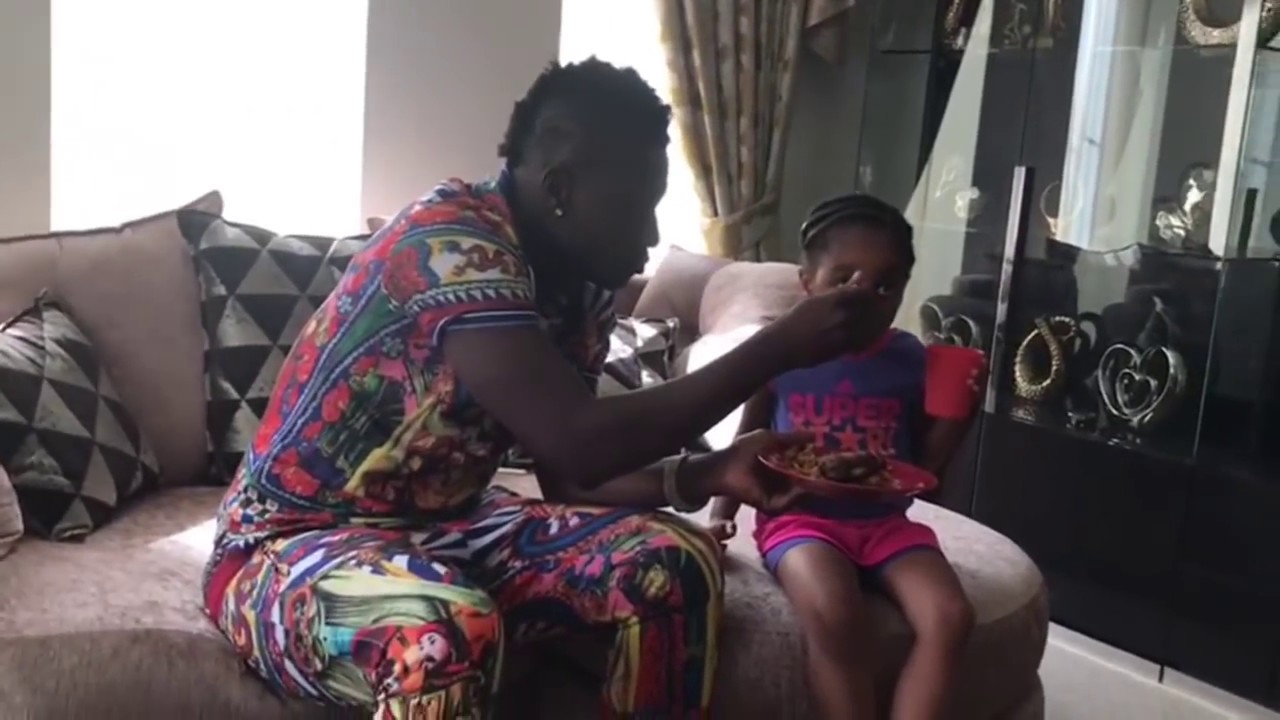 Exclusive: Asamoah Gyan spending quality time with his family.