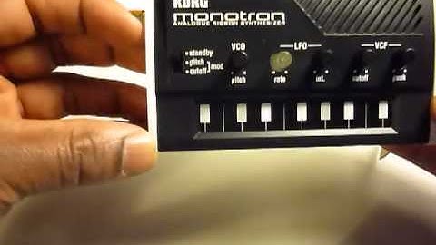 Korg Monotron Unboxing