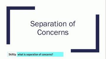 What is Separation of concerns in programming?|How to implement separation concerns?