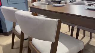 Mid-Century Modern Extendable Dining Table Set for 4–6 – Walnut Rectangular Table