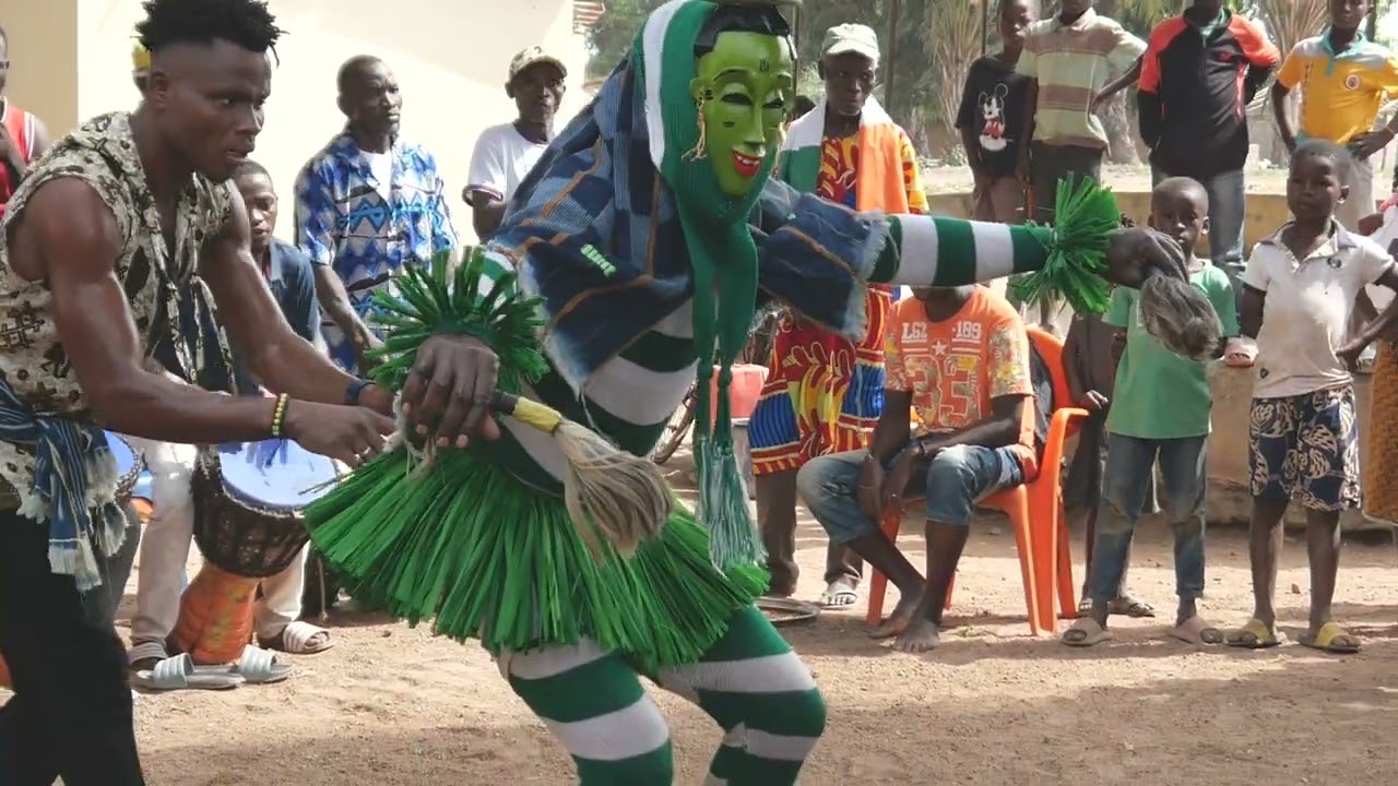 Zaouli Mask / Dance, (part two) Bouaflé, Ivory Coast