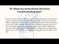TOP 30 Microsoft Active Directory Interview Questions & Answer #itsolution #microsft