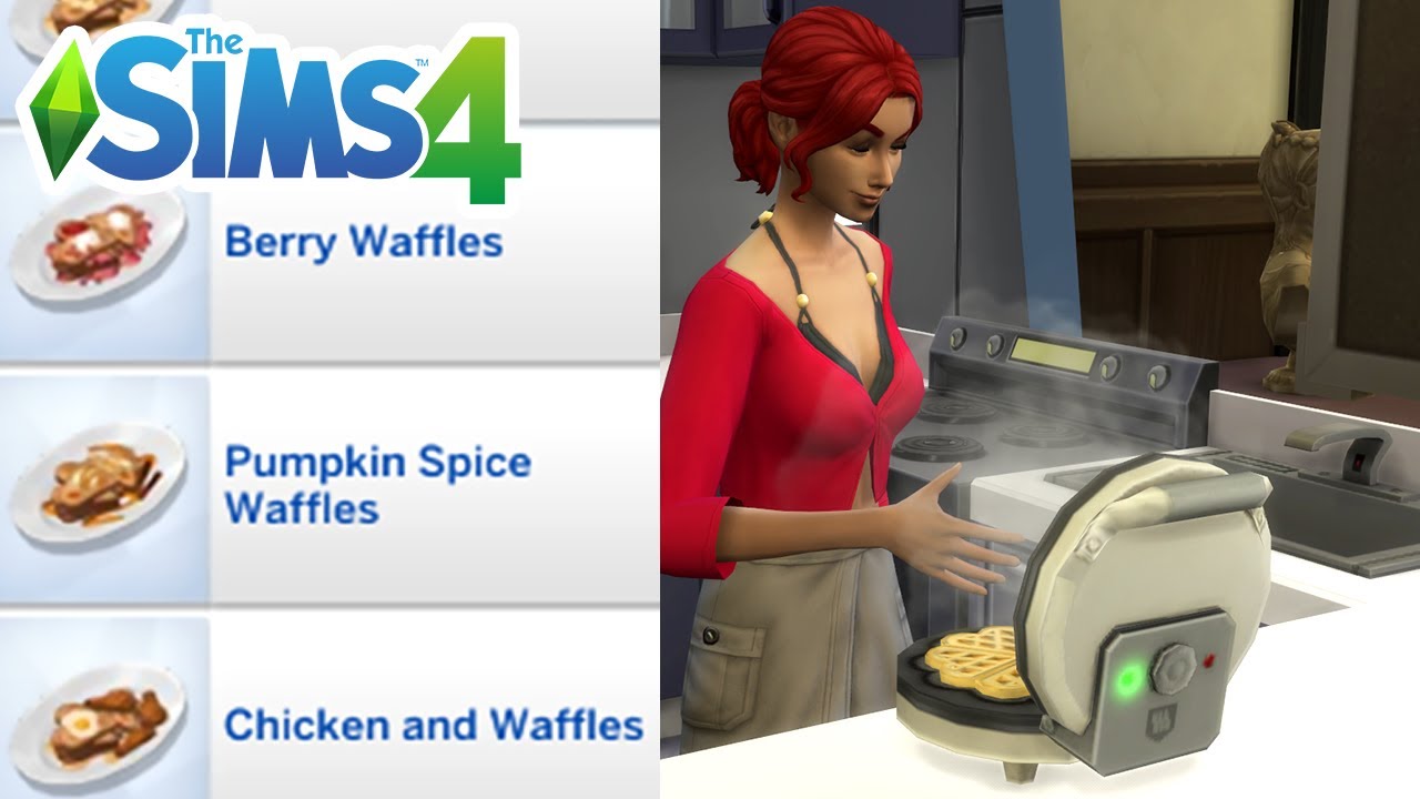 How To Make Waffles (Home Chef Hustle) - The Sims 4