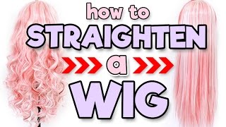 HOW TO STRAIGHTEN A WIG | Alexa's Wig Series #5