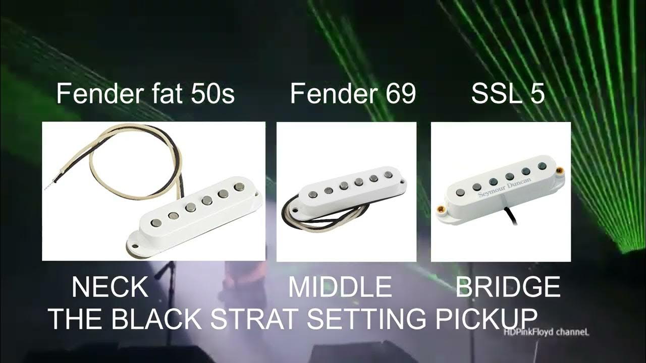 THE BLACK STRAT DAVID GILMOUR SETTING PICKUP YouTube