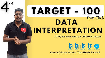 Data Interpretation (Target-100)  || One Shot-Topic-4(4) Final Part  || Must watch!