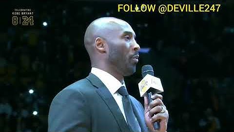 KOBE BRYANT MOTIVATIONAL SPEECH - PUSH YOURSELF WHEN YOU