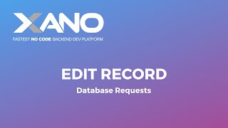Edit Record